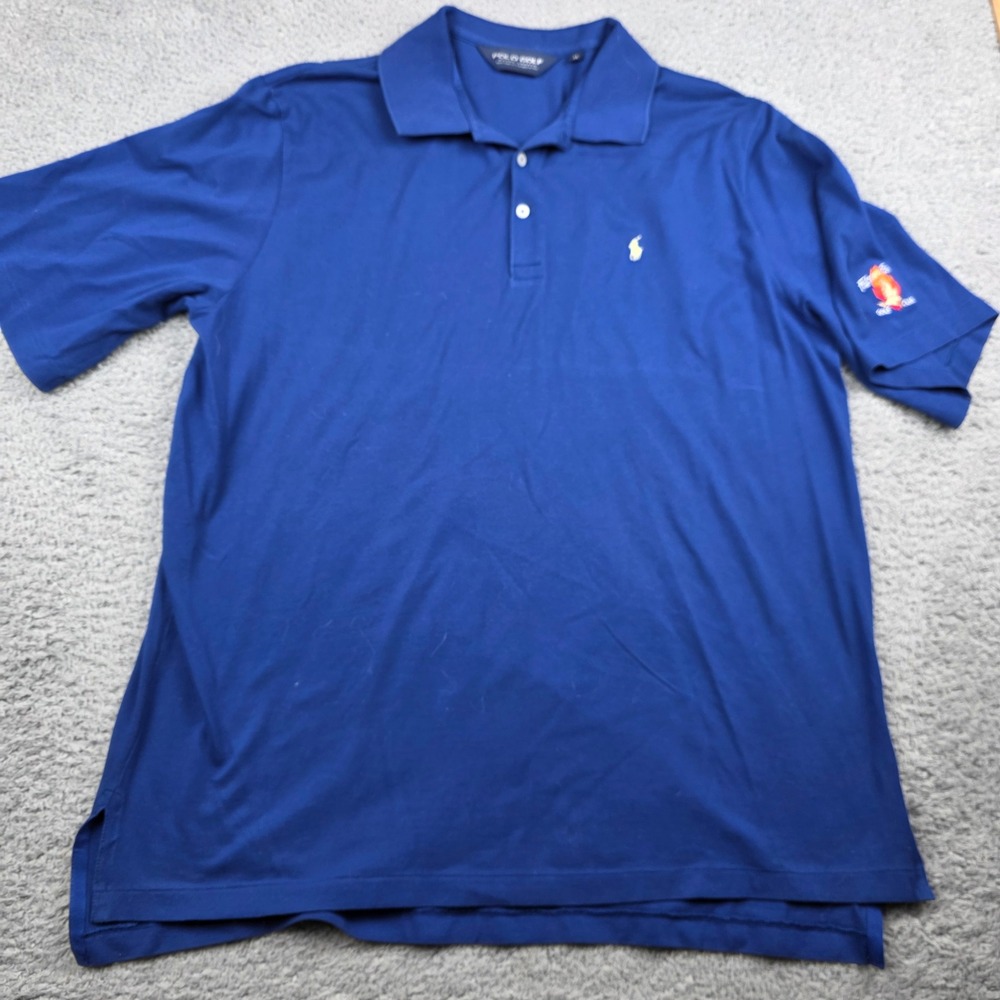Polo Golf Ralph Lauren Blue Pima Cotton Polo Shirt XL Falcon's Fire Golf Club - Picture 2 of 8